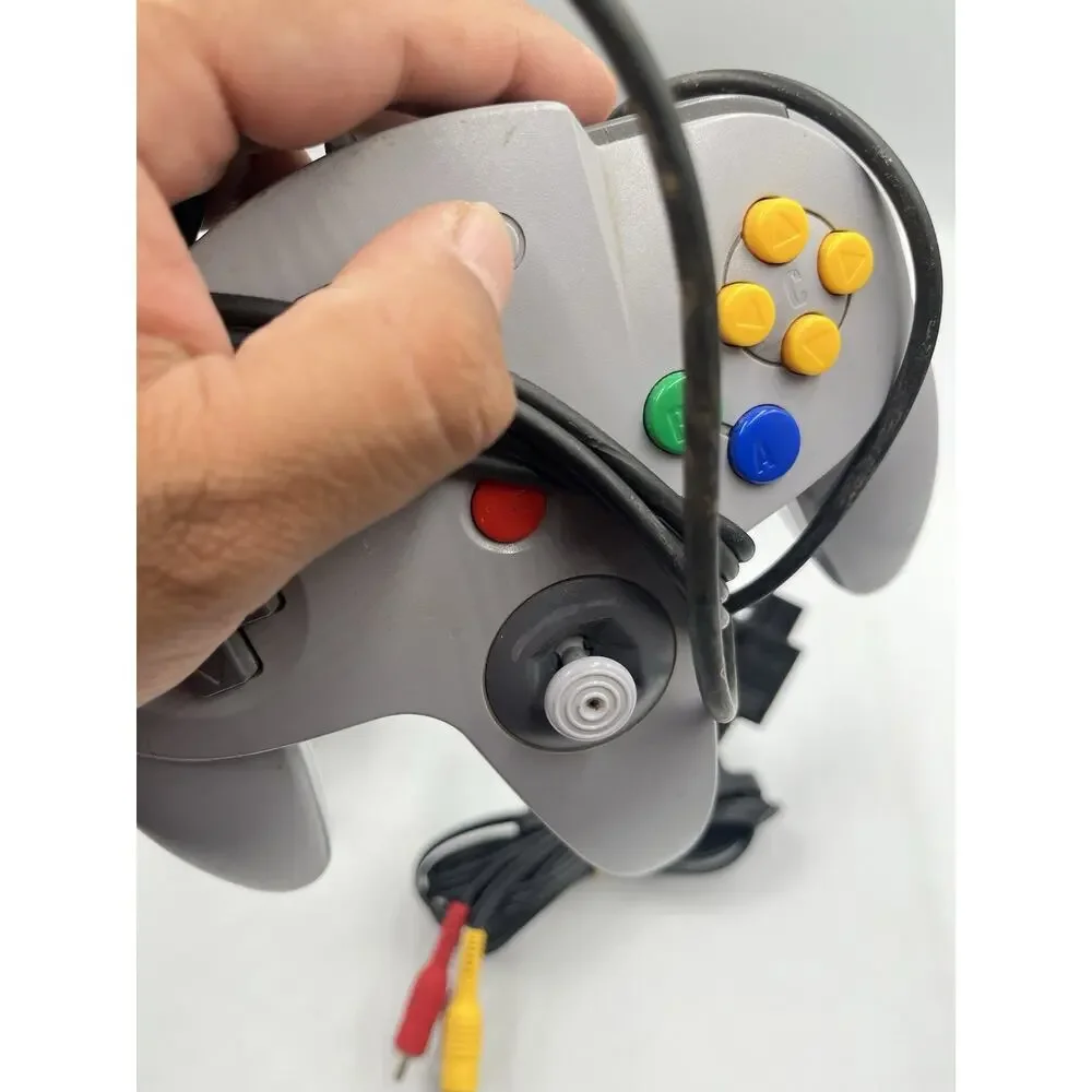 Nintendo 64 N64 Game Console w/ Gray Controller + Cords - TESTED Region Free JP